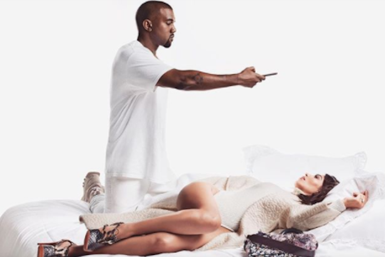 Kanye West och Kim Kardashian. Kanye West och Kim Kardashian.